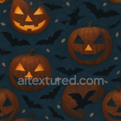 seamless Seamless 3d texture pbr 8k pumpkin skin with carved pumpkin details texture 8k free download PBR