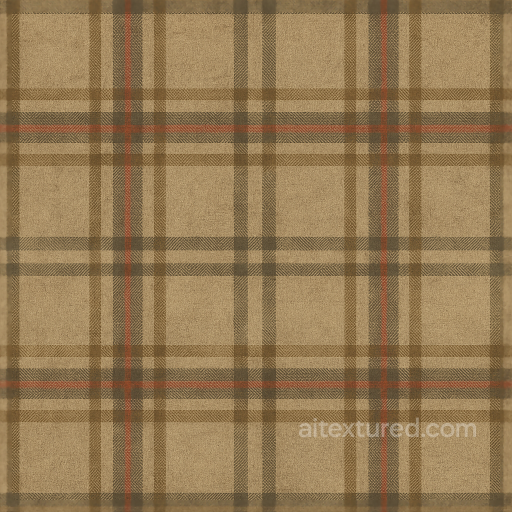 Wallpaper With Vintage Plaid And Cotton Weave Textile Pattern seamless Wallpaper PBR texture