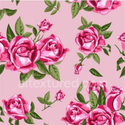 seamless Seamless 3D PBR Texture with Pink Rose Floral Pattern on Soft Fabric texture 8k free download PBR