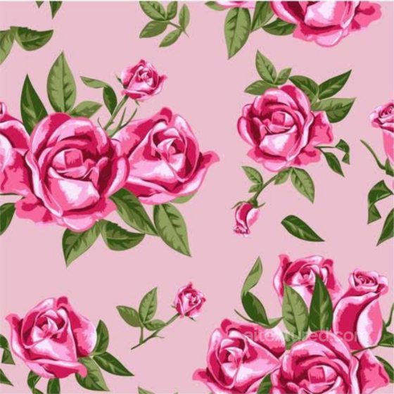 with Pink Rose Floral Pattern on Soft Fabric Pink Flower texture preview