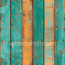 seamless Seamless 3D Weathered Painted Wooden Planks PBR Texture with Cracks and Rusted Nails texture 8k free download PBR