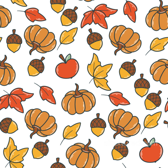 Thanksgiving Pattern Texture Featuring Pumpkins, Acorns, and Autumn Leaves Thanksgiving texture preview