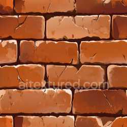 seamless Seamless 3D PBR Cracked Red Brick Wall Texture with Weathered Damage texture 8k free download PBR