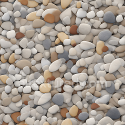 seamless Seamless 3D Smooth Pebble Stone PBR Texture with Soft Earth Tones texture 8k free download PBR
