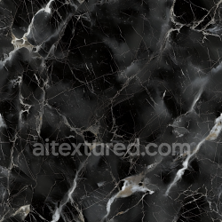 seamless Seamless 3D Black Marble PBR Texture Featuring Fine White Veins and Natural Stone Finish texture 8k free download PBR