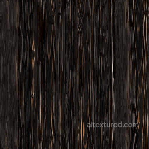 Charred Wood Planks Texture with Deep Grain and Knots seamless Wood PBR texture