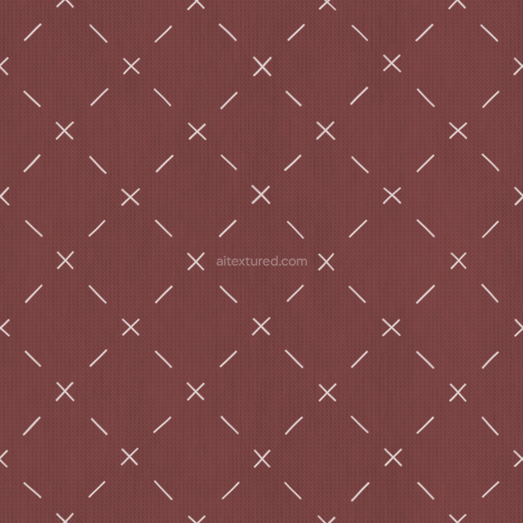 Seamless PBR fabric texture in rich maroon color