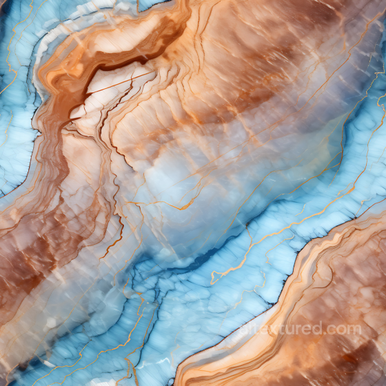 Brown and Blue Marble PBR Texture with Dynamic Vein Patterns Marble texture preview