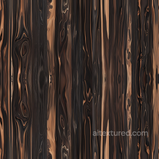 Dark Striped Wood Planks Seamless Texture with Dramatic Grain seamless Wood PBR texture