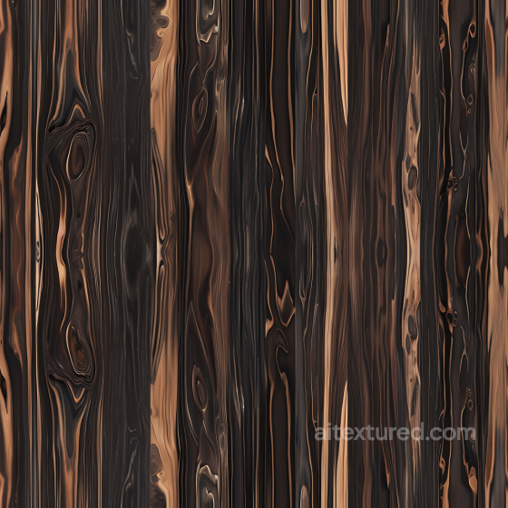 Dark Striped Wood Planks Seamless Texture with Dramatic Grain Wood texture preview