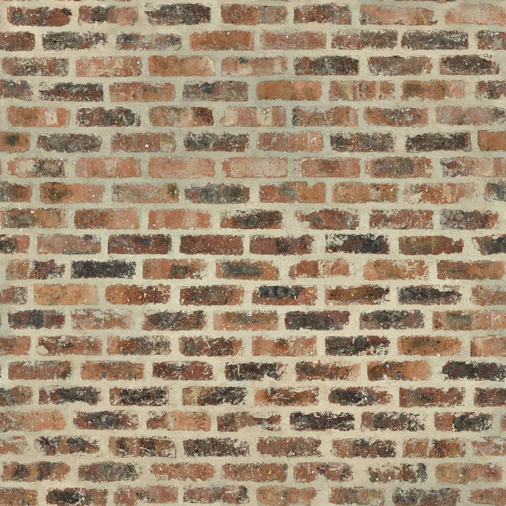 Brick Wall - Brick Bricks Wall Concrete Scratched Brick seamless PBR texture preview