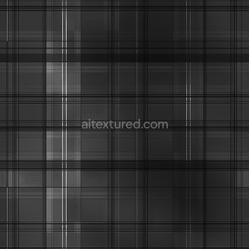 Preview — Seamless 3D PBR Texture of Dark Gray and Black Plaid Fabric Pattern