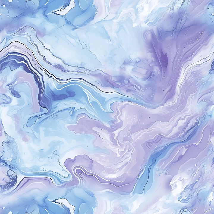 Pastel Marble Stone with Soft Swirling Patterns and Color Gradients seamless PBR texture preview