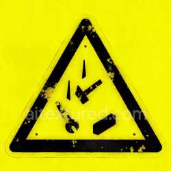 seamless Sign Warning Caution Yellow Triangle Symbol Graphic Marker Alert Safety texture 8k free download PBR