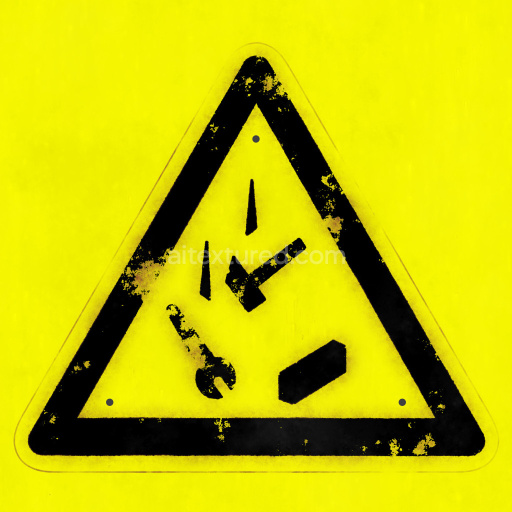 Sign Warning Caution Yellow Triangle Symbol Graphic Marker Alert Safety