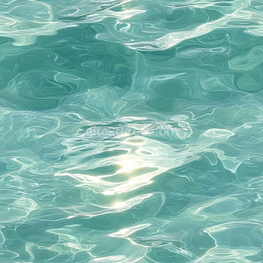 Preview — Seamless 3D Clear Pool Water PBR Texture with Soft Light Reflections