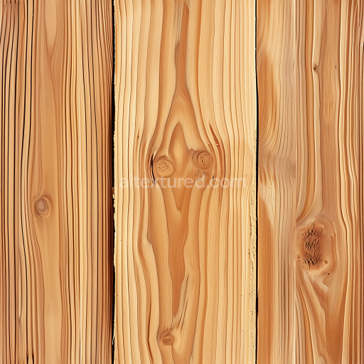 Preview — Seamless 3D Pine Wood Planks PBR Texture Featuring Natural Knots and Grain