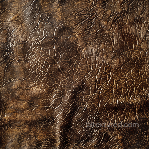 Cracked Vintage Brown Leather Seamless Texture with Rich Grain Detail seamless Leather PBR texture