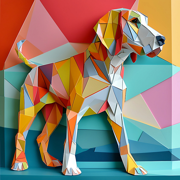 Featuring Geometric Bavarian Mountain Hound Pattern seamless PBR texture preview