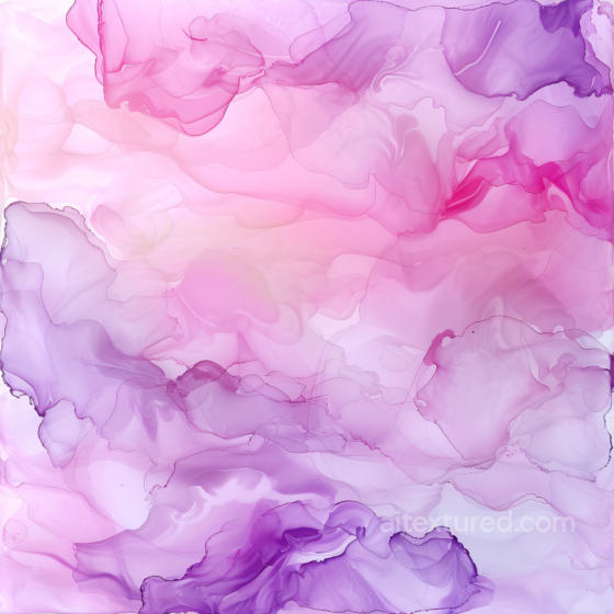 Alcohol Ink PBR Texture with Soft Pink and Purple Fluid Waves Alcohol ink texture preview
