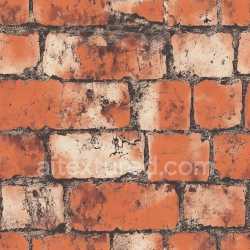 seamless Seamless 3D Cracked Brick Wall PBR Texture with Worn Red and White Bricks texture 8k free download PBR