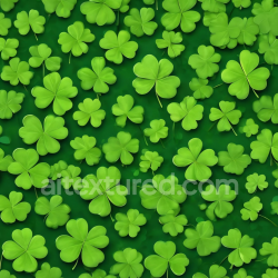 seamless Seamless 3D PBR Texture of Vibrant Green Shamrock Leaves Pattern texture 8k free download PBR