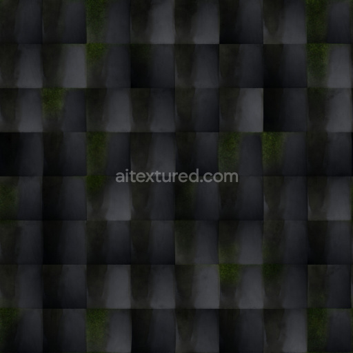 Roof Tile Seamless Pbr Dark Weathered Matte Textured Ceramic Durable