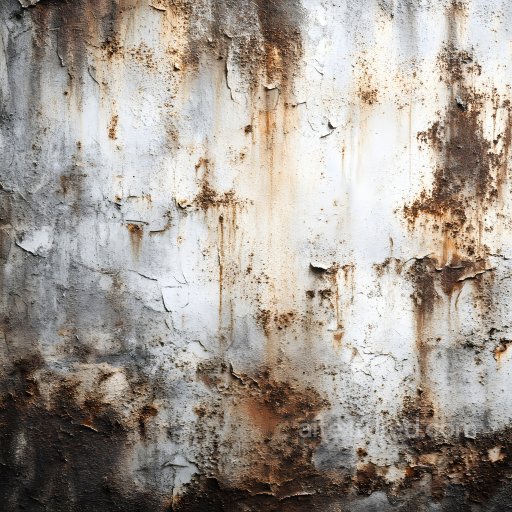 Rusty Metal Wall Cracked and Pitted PBR Texture with Weathered Rust Stains texture preview