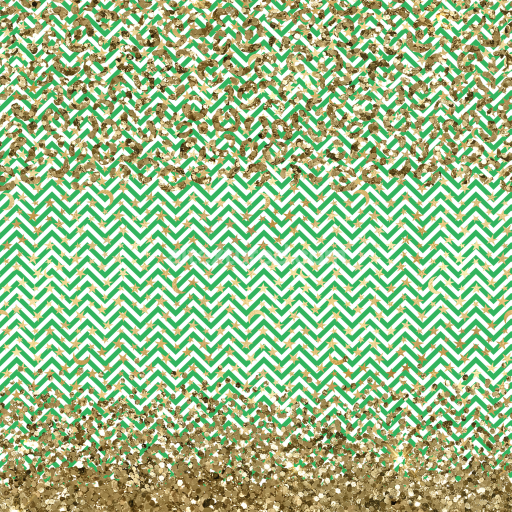 Preview — Seamless 3D PBR texture with green chevron pattern and gold glitter
