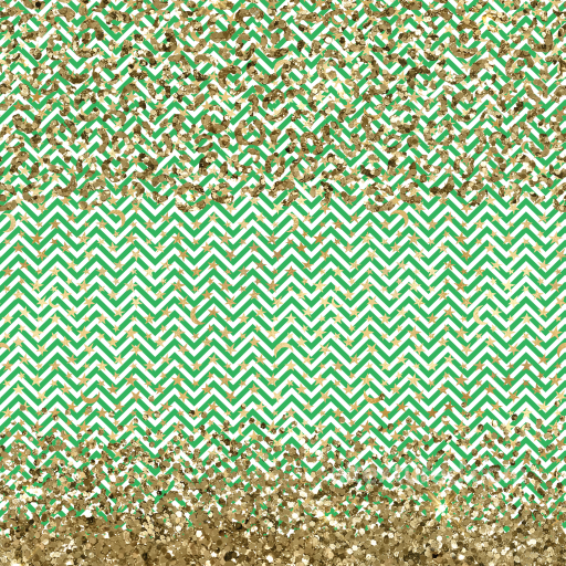 With Green Chevron Pattern And Gold Glitter seamless St patrick PBR texture