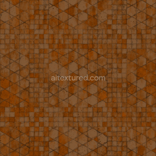 Archviz Floor Ground Substance Designer Terracotta Tiles — Seamless PBR Texture