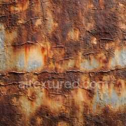 seamless Seamless 3D Rusty Metal PBR Texture Featuring Cracked, Corroded Surface Layers texture 8k free download PBR