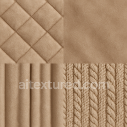 seamless Seamless 3D Texture PBR 8K Quilted Padded Velvet Plush Fabric Surface texture 8k free download PBR