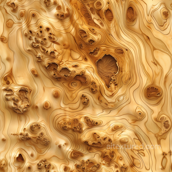 Knotted Pine Wood PBR Texture with Detailed Natural Grain and Light Warm Tones Wood texture preview