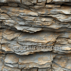 seamless Seamless 3D Layered Cliff Rock Wall PBR Texture with Natural Erosion and Stratified Layers texture 8k free download PBR