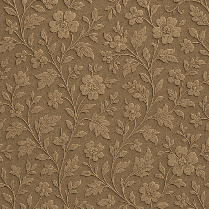 Matte Floral Pattern seamless PBR texture preview