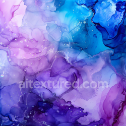 seamless Seamless 3D Alcohol Ink PBR Texture Featuring Violet and Blue Fluid Swirls texture 8k free download PBR