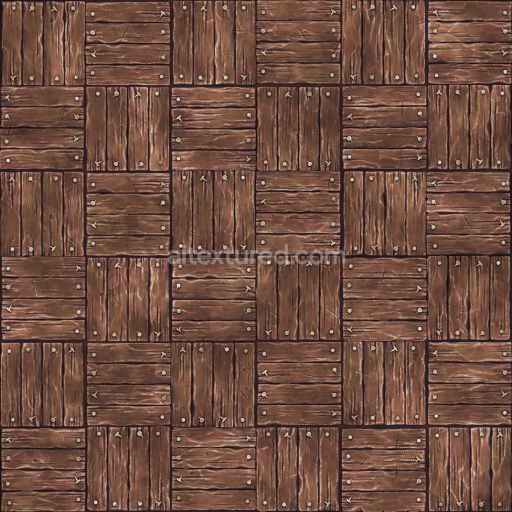 Stylized Cartoon Floor Ground Wood — Seamless PBR Texture