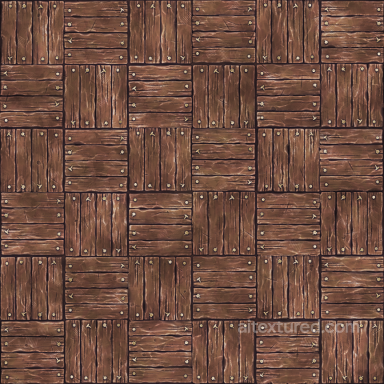 Stylized Cartoon Floor Ground Wood - Seamless PBR Texture Wood texture preview