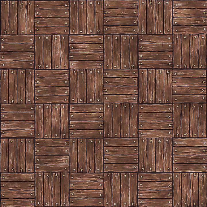 Stylized Cartoon Floor Ground Wood seamless PBR texture preview