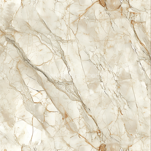 Seamless 3D PBR Botticino Natural Marble Texture with Light Beige Veins
