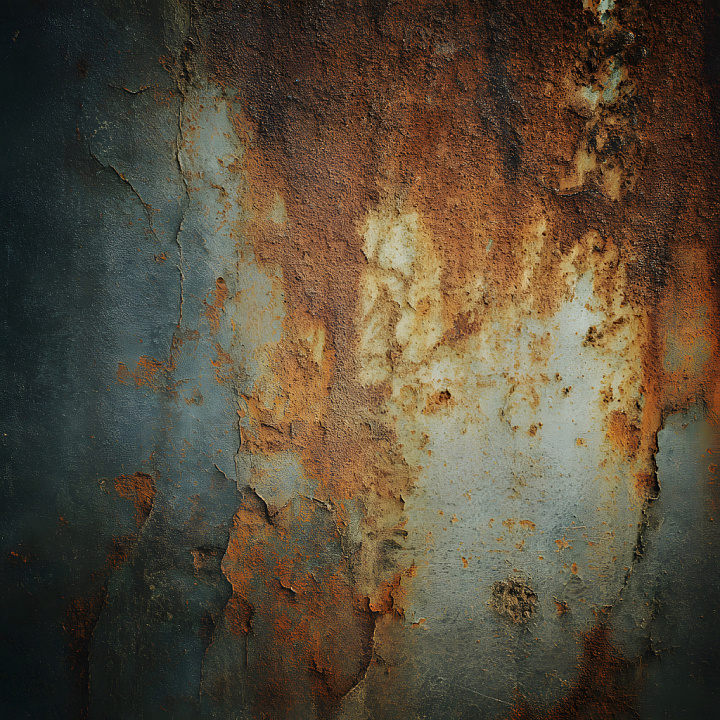 Rusty Metal Featuring Deep Cracks and Corrosion seamless PBR texture preview