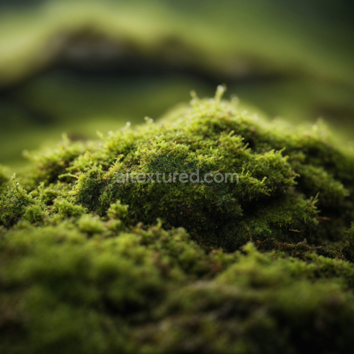 High-Resolution Mossy Ground Texture with Lush Green Detailing