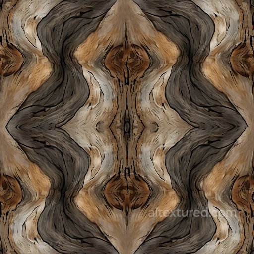 Cracked Wood Texture with Deep Fissures and Natural Grain Variations seamless Cracked & Holes PBR texture