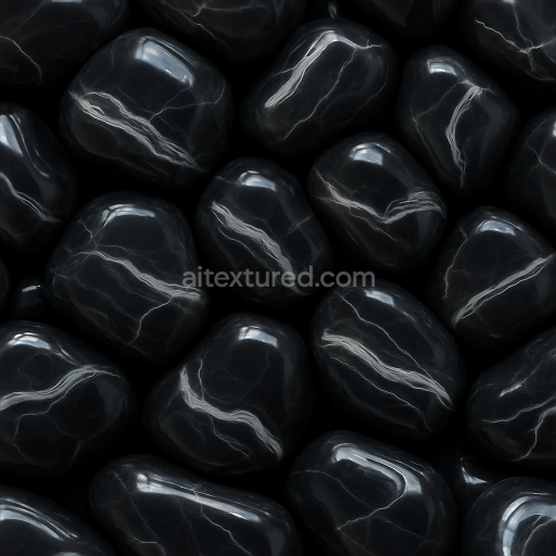 Seamless 3d texture pbr 8k onyx nuggets with onyx polished finish and smooth glossy veins