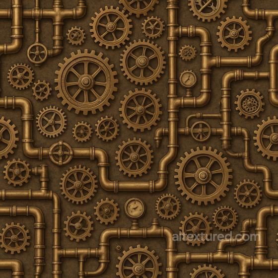 Seamless Water PBR Texture - Make Generative Fill Steampunk Cogs Steam Pipes Theme Water texture preview