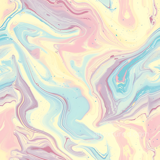 Buttercream Marble PBR Texture with Soft Pastel Veins and Swirling Patterns seamless Marble PBR texture