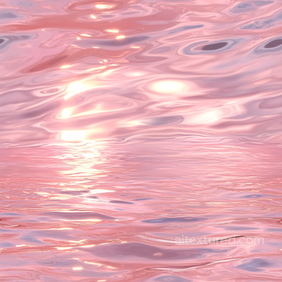Pink Stylized Water Surface PBR Texture with Smooth Flow and Reflective Highlights Water texture preview
