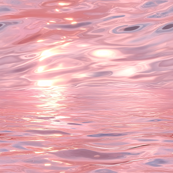 Pink Stylized Water Surface with Smooth Flow and Reflective Highlights seamless PBR texture preview
