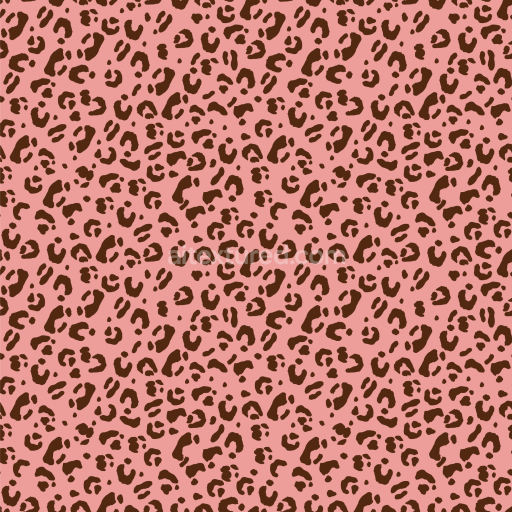 Seamless 3D PBR Leopard Print Fabric Texture in Pink and Brown Pattern